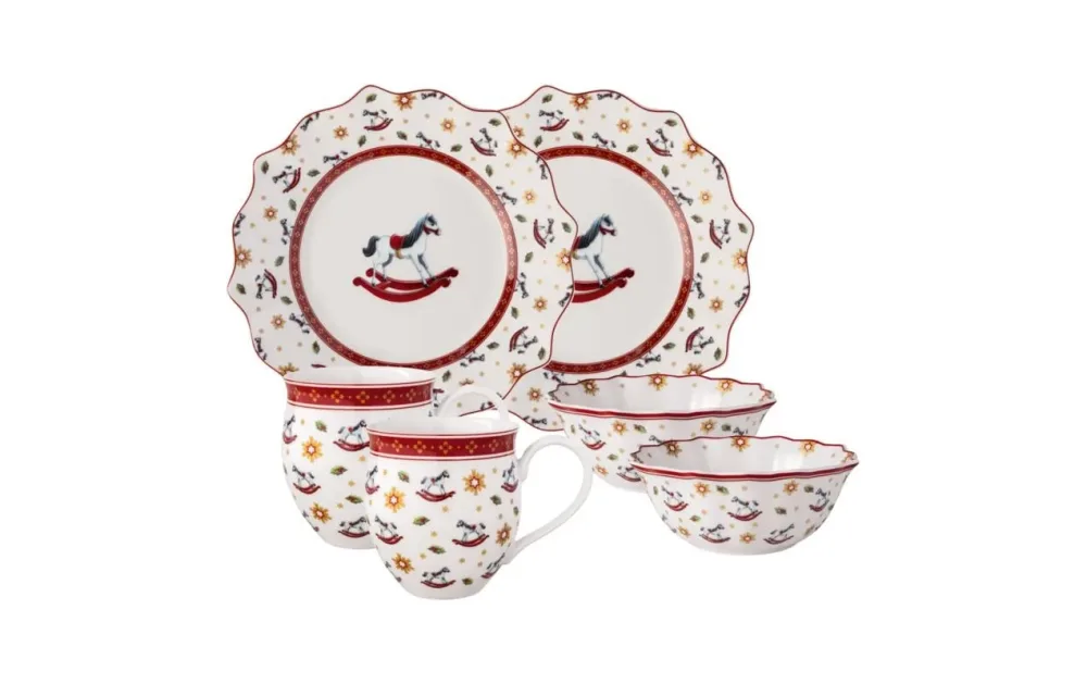 Villeroy & Boch - Frühstücks-Set für 2 Schaukelpferd, 6tlg Toy's Delight, One Size, Multicolor