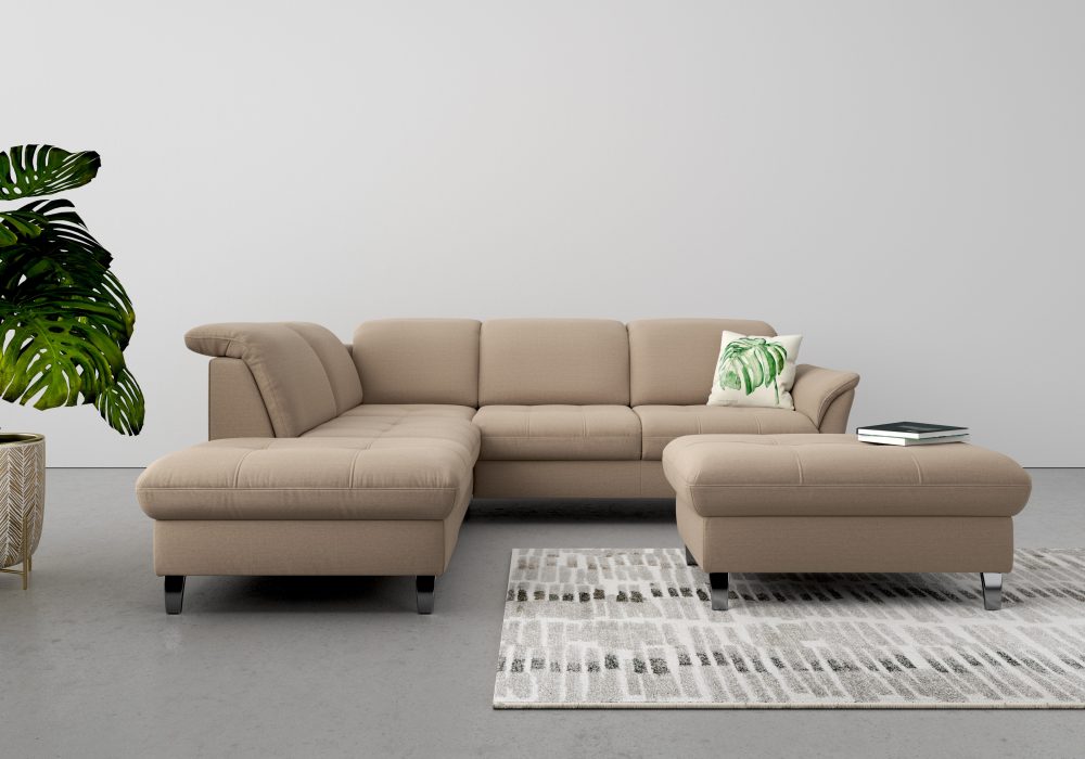 sit&more Ecksofa, wahlweise mit Kopfteilverstellung, Bettfunktion und Stauraum