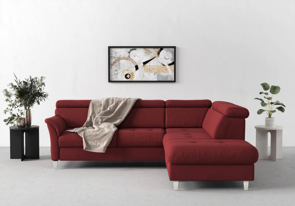 sit&more Ecksofa, inklusive Kopfteilverstellung, wahlweise mit Bettfunktion und Bettkasten