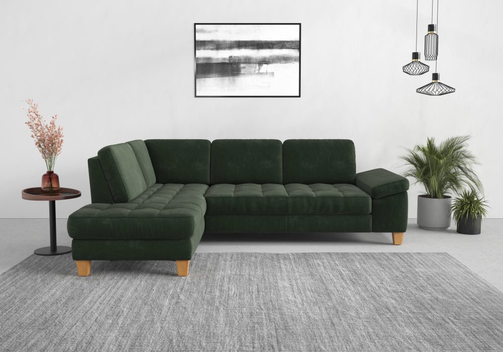 sit&more Ecksofa, mit Ottomane, mit oder ohne Bettfunktion, Bettkasten, Verstellung