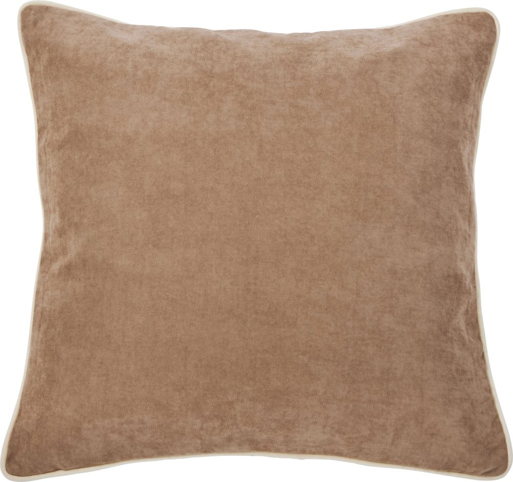 done.® Kissenhülle »Joy«, (1 St.), Weiche Kissenhülle mit einfassendem Keder in hellem beige, verfügbar in 3 Grössen