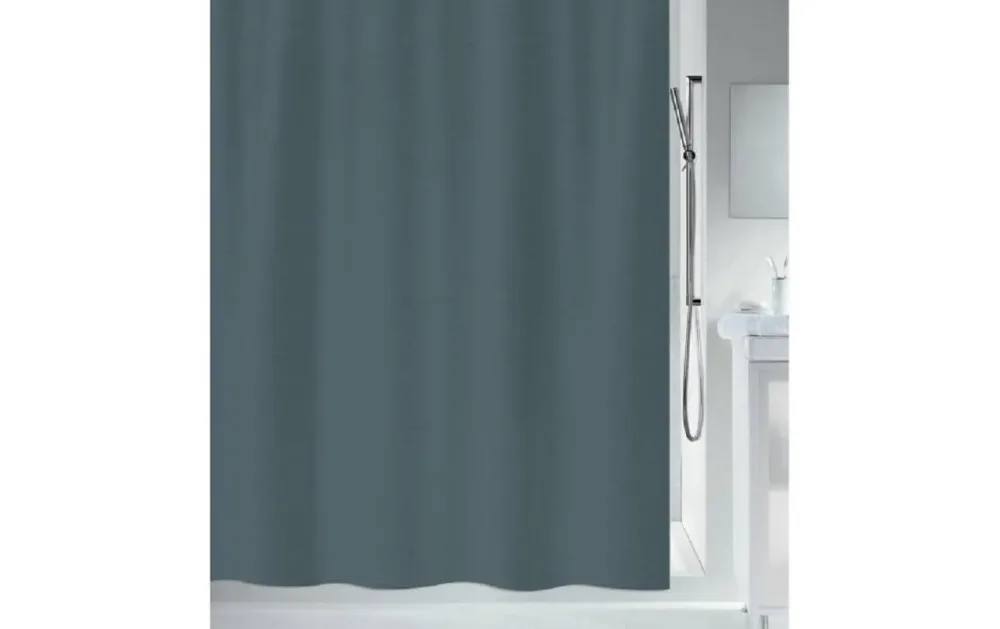 spirella - Spirella Duschvorhang PRIMO Polyester 180x180cm Anthrazitgrau, 180X180CM