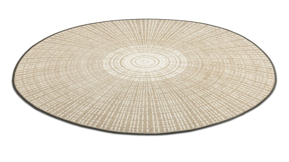 wash+dry by Kleen-Tex Teppich »Cascara beige«, rund, 7 mm Höhe