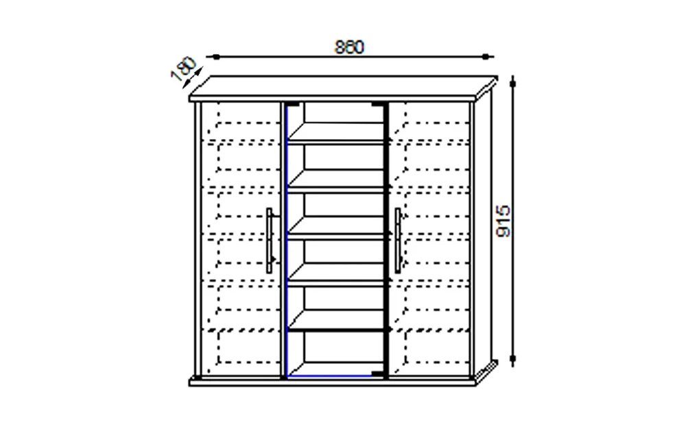 Medizinschrank Santila 86/91,5/18 cm 