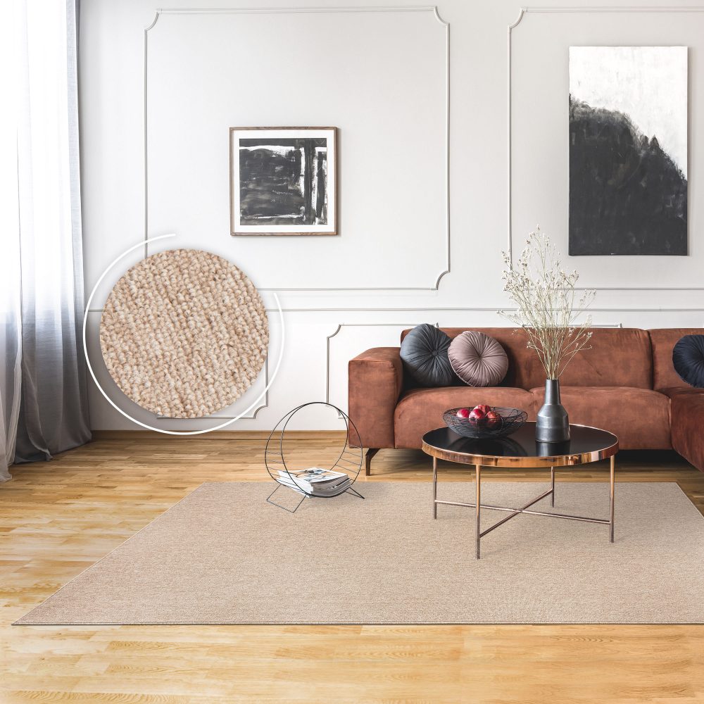 Paco Home Teppich »Barcelona 610«, rechteckig, Kurzflor, meliert, strapazierfähige Qualität, Wohnzimmer