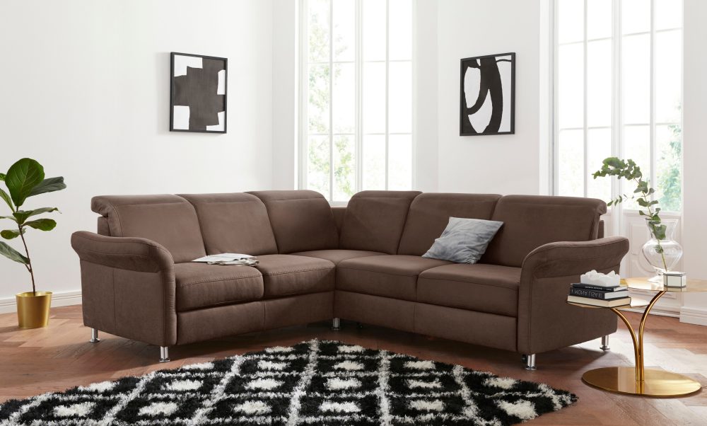 sit&more Ecksofa, inklusive Federkern, wahlweise mit Kopfteilverstellung, Bettfunktion und Schubladenstauraum
