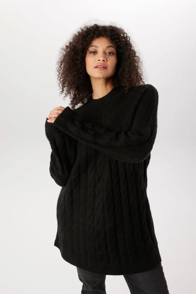 Aniston PLUS Strickpullover mit edlen Zopfstrickmuster - NEUE KOLLEKTION