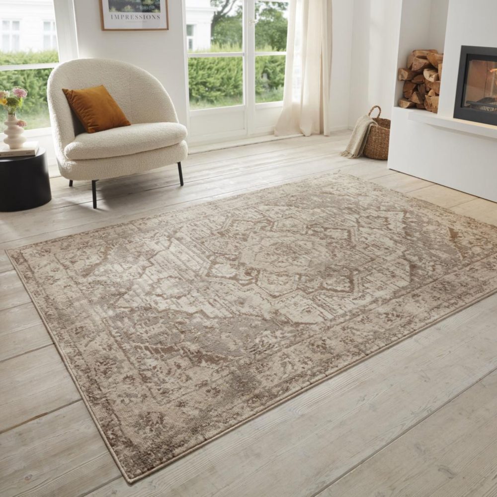 HANSE Home Teppich »Sand«, rechteckig, 8 mm Höhe, strapazierfähig, robust, pflegeleicht, ringsum gekettelt, geeignet für Fussbodenheizung