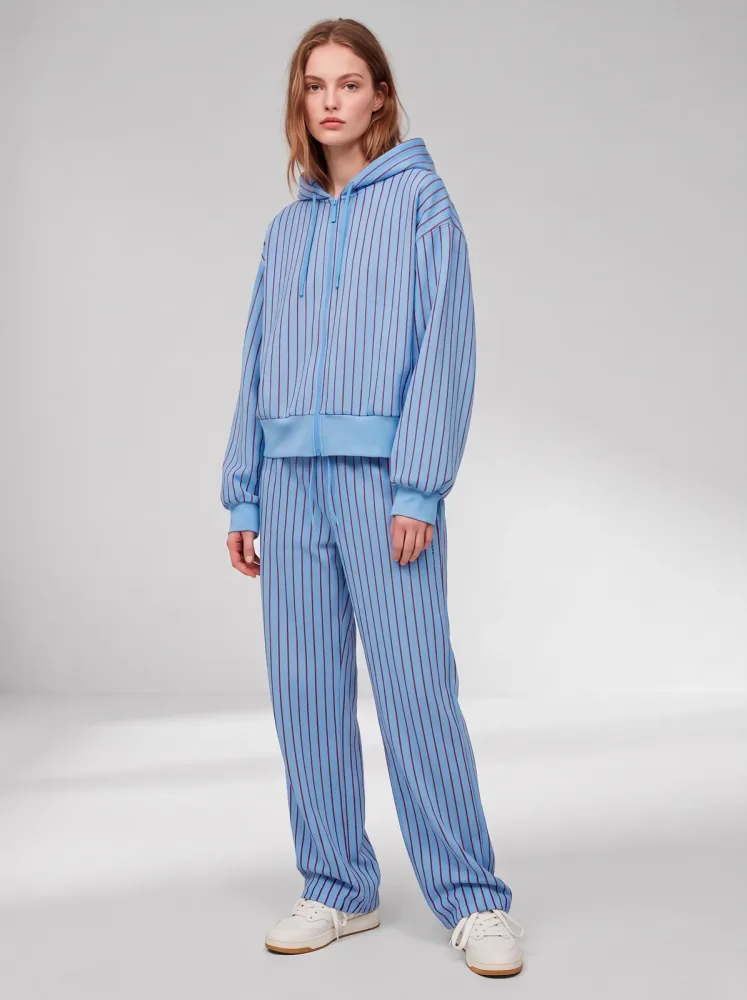 Copenhagen Studios Kapuzensweatjacke modischer Streifen, hochwertig und weich