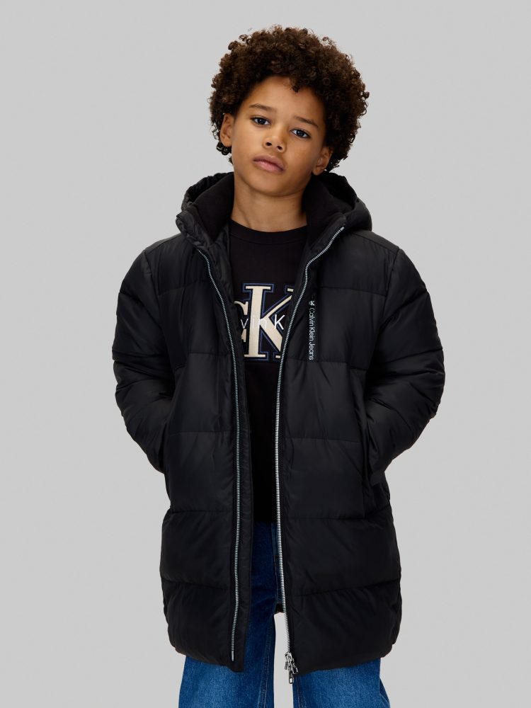 Calvin Klein Jeans Parka »Essential Parka Puffer«, mit Kapuze, für Kinder bis 16 Jahre und mit Logopatch