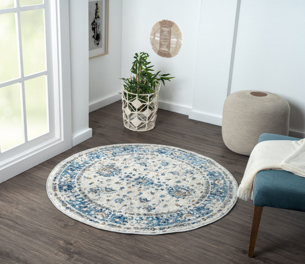 Myflair Möbel & Accessoires Teppich »My Heriz«, rund, Kurzflor, klassisches Orient Design, besonders weich durch Microfaser