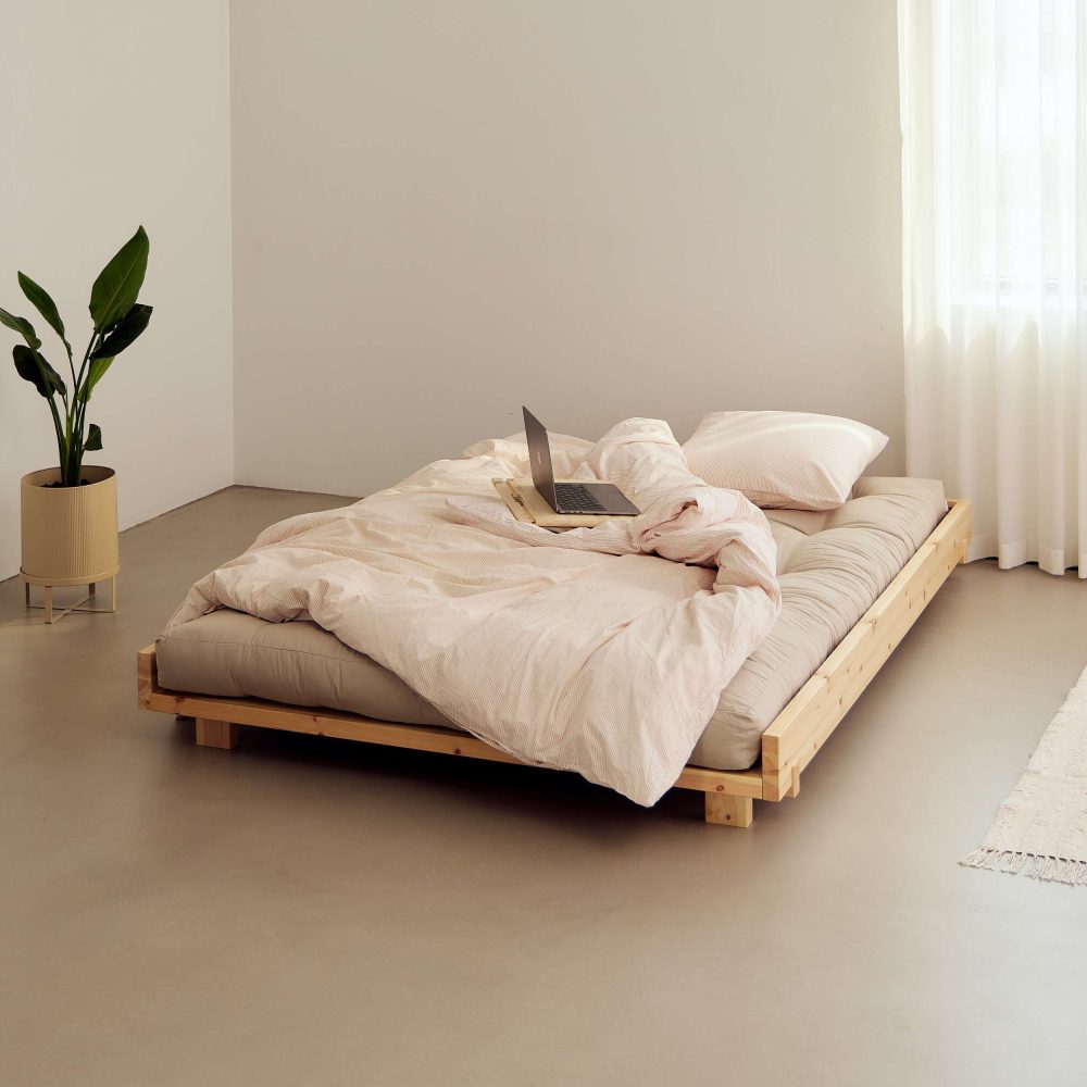 Karup Design Bettgestell »Social Bed, ohne Matratze, FSC®-zertifiziertes Massivholz«, wahlweise mit oder ohne verstellbares Zubehör, Bett in mehreren Grössen