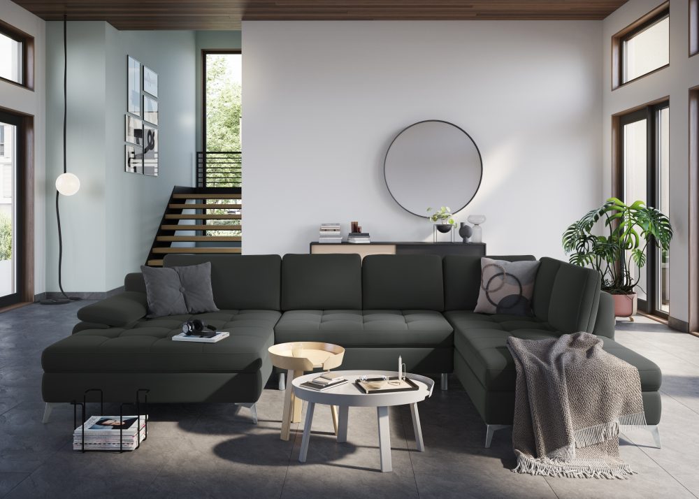 sit&more Wohnlandschaft, mit Mega-Recamiere, wahlweise mit Bettfunktion und Bettkasten