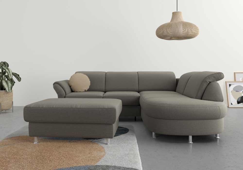 sit&more Ecksofa, wahlweise mit Bettfunktion, Bettkasten und Kopf- und Armteilverstellung