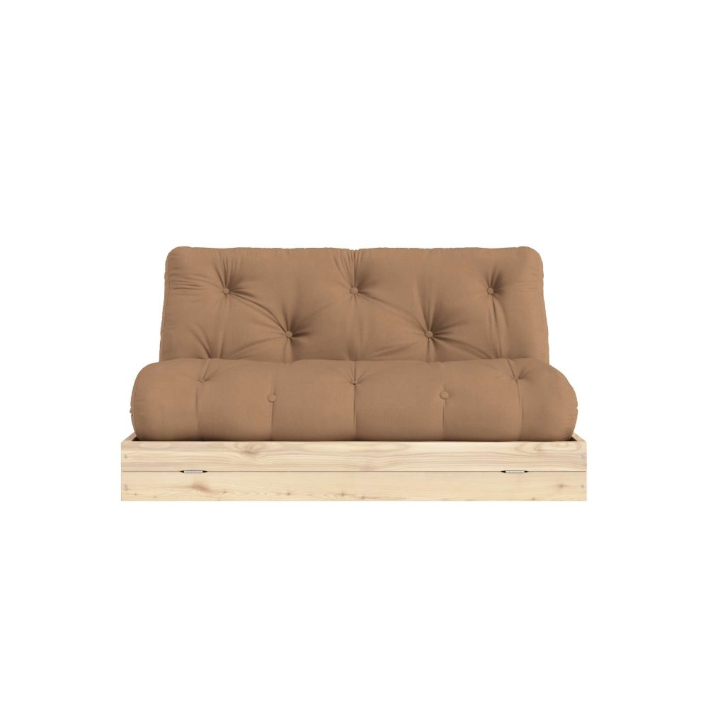 Karup Design Schlafsofa »Flip Sofabed, Made in Europe, mehrere Farben, vielseitig einsetzbar«, (B/H/T Sofa: ca 145 x 83 x 98,5 cm, Bett: ca 145 x 21 x 200 cm), inkl. handgefertigte Futonmatratze, FSC®-zertifiziertes Massivholz