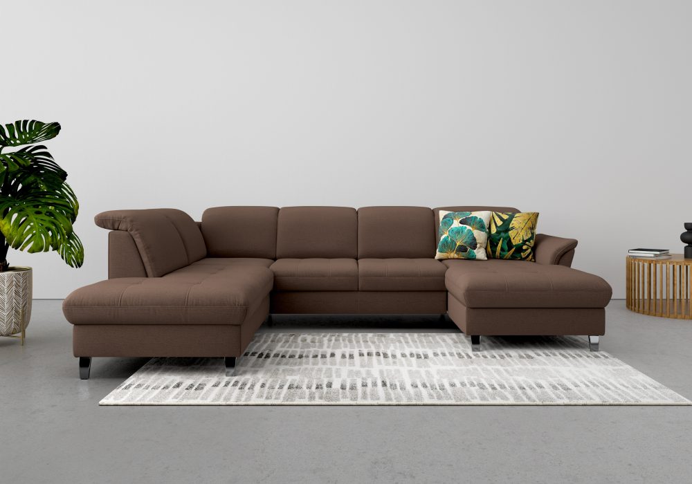 sit&more Wohnlandschaft, wahlweise mit Kopfteilverstellung, Bettfunktion und Stauraum