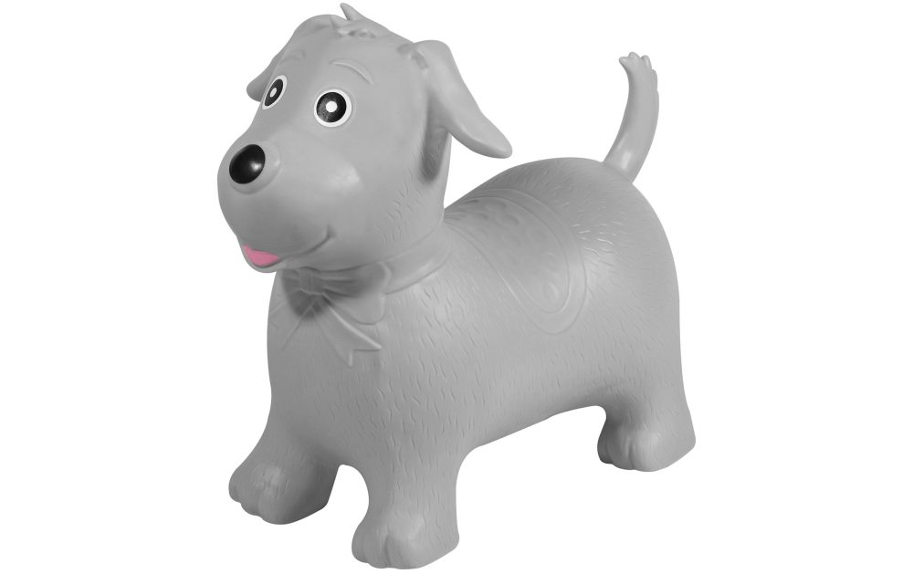 Kindsgut Hüpftier HUND in grau