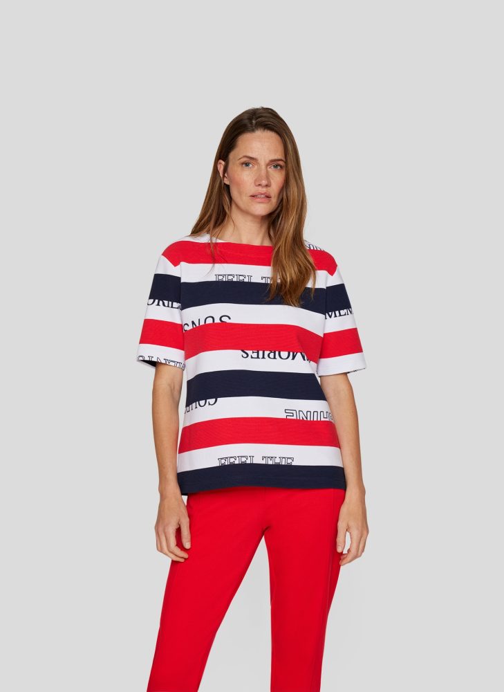 Rabe Rundhalsshirt, im Colorblocking-Design