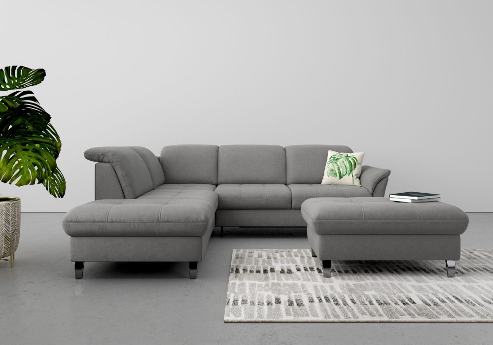 sit&more Ecksofa, wahlweise mit Kopfteilverstellung, Bettfunktion und Stauraum