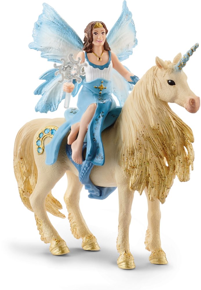 Schleich® Spielfigur »bayala, Eyelas Ausritt auf Goldfarbeneinhorn (42508)«