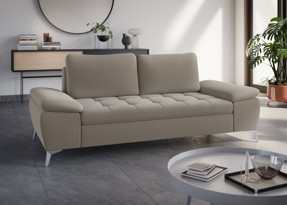 sit&more 2,5-Sitzer, mit hochwertigen Metallfüssen