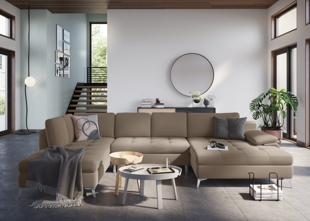 sit&more Wohnlandschaft, mit Mega-Recamiere, wahlweise mit Bettfunktion und Bettkasten