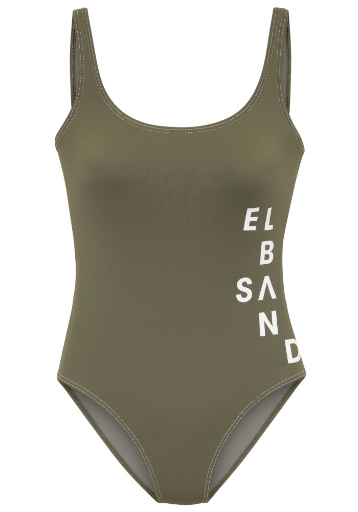 Elbsand Badeanzug »Deep«, mit Logo in Kontrastfarbe