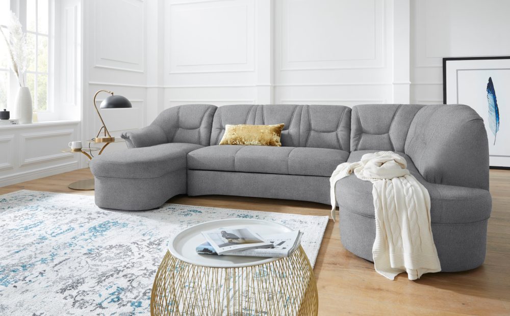 DOMO collection Wohnlandschaft »Sarafina«, wahlweise mit Bettfunktion, optional mit Federkern