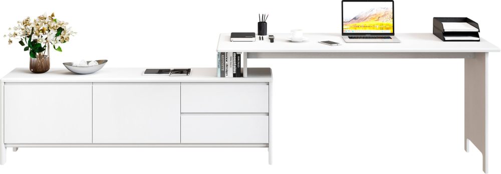 Home affaire Schreibtisch »Liva«, Breite 170-304 cm