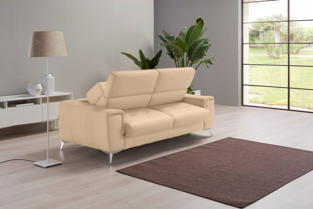 Egoitaliano Schlafsofa »Francine«, mit Bettfunktion, Kopfteil manuell verstellbar, mit Metallfüssen