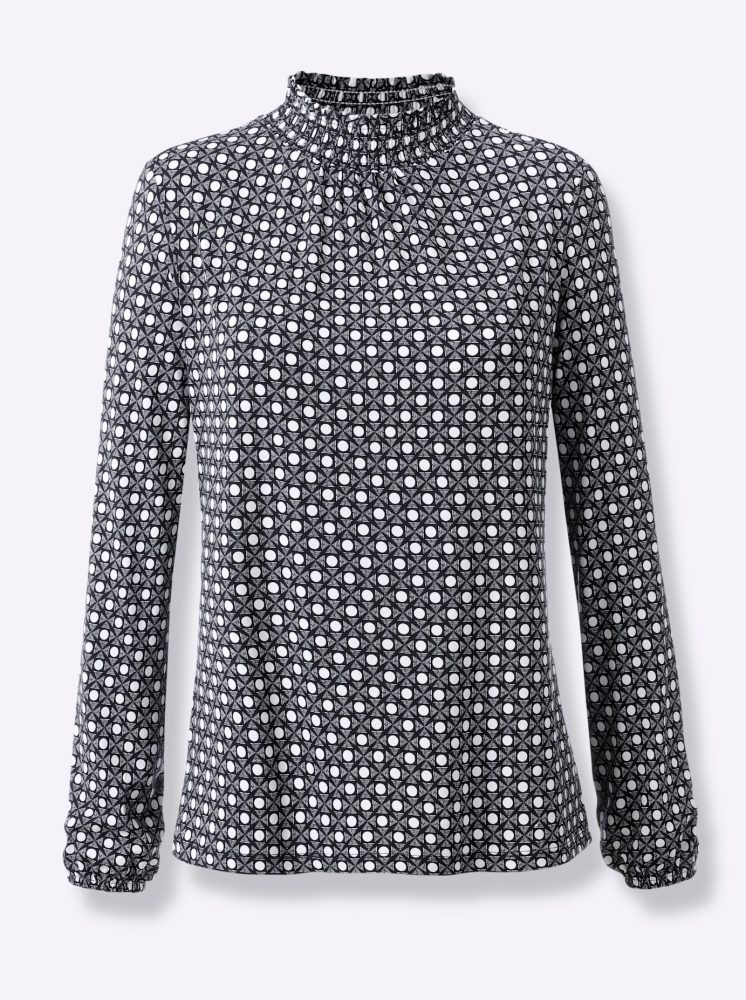 Inspirationen Langarmshirt »Stehkragen-Shirt« 1 Stk.