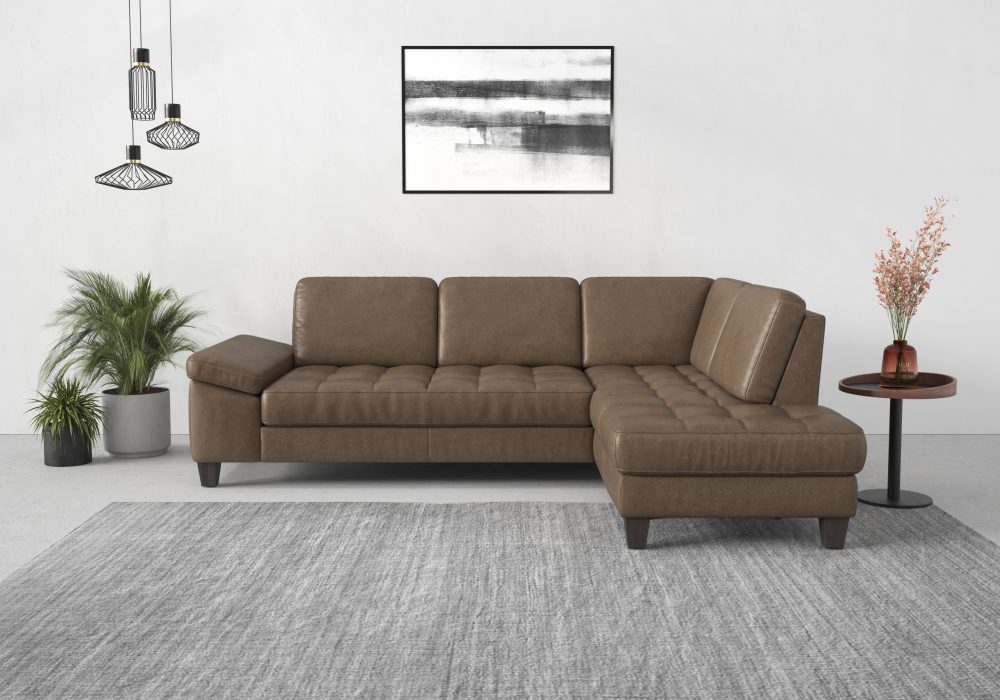 sit&more Ecksofa, mit Ottomane, mit oder ohne Bettfunktion, Bettkasten, Verstellung