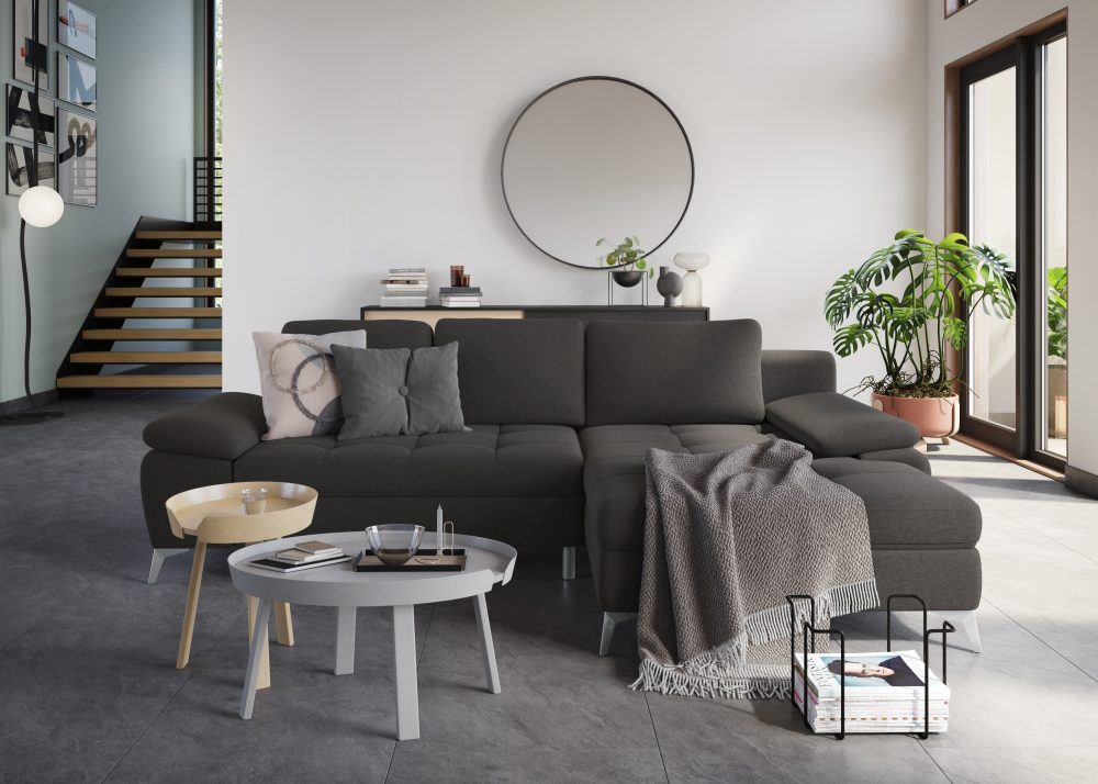 sit&more Ecksofa, mit Recamiere, wahlweise mit Bettfunktion und Bettkasten