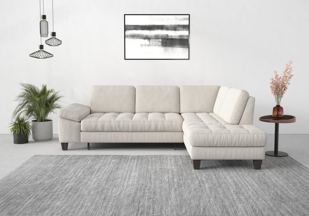 sit&more Ecksofa, mit Ottomane, mit oder ohne Bettfunktion, Bettkasten, Verstellung