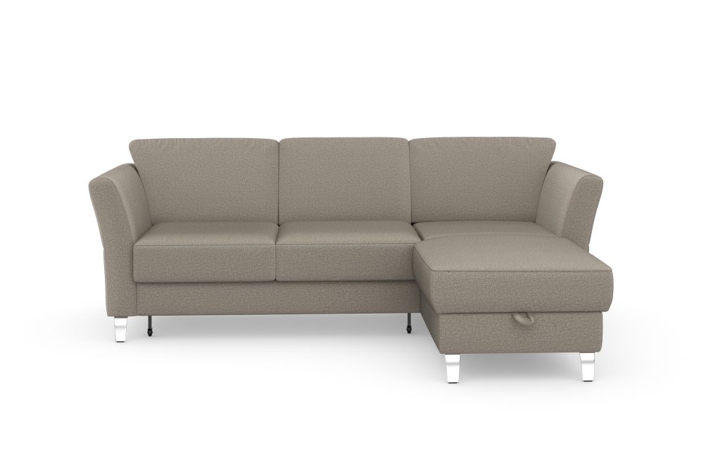 sit&more Ecksofa »Visby V«, wahlweise mit Bettfunktion und Bettkasten, frei im Raum stellbar, mit Federkern, auch erhältlich in dem besonders leicht mit Wasser zu reinigendem 