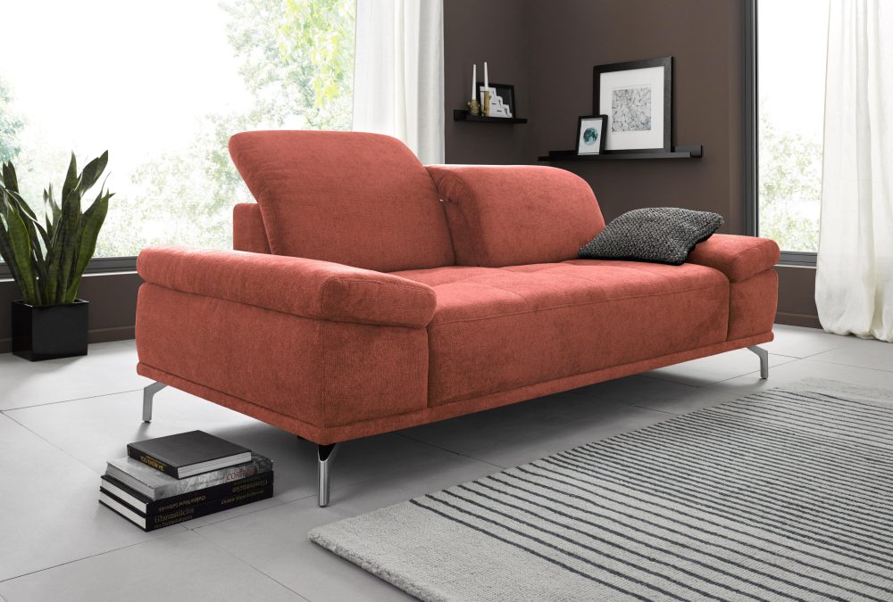 Places of Style 3-Sitzer »Caluna«, mit Sitztiefen- und Kopfteilverstellung