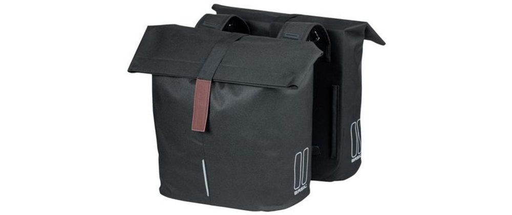 Basil City Doppelpacktasche 28-32l schwarz 2021 Gepäckträgertaschen