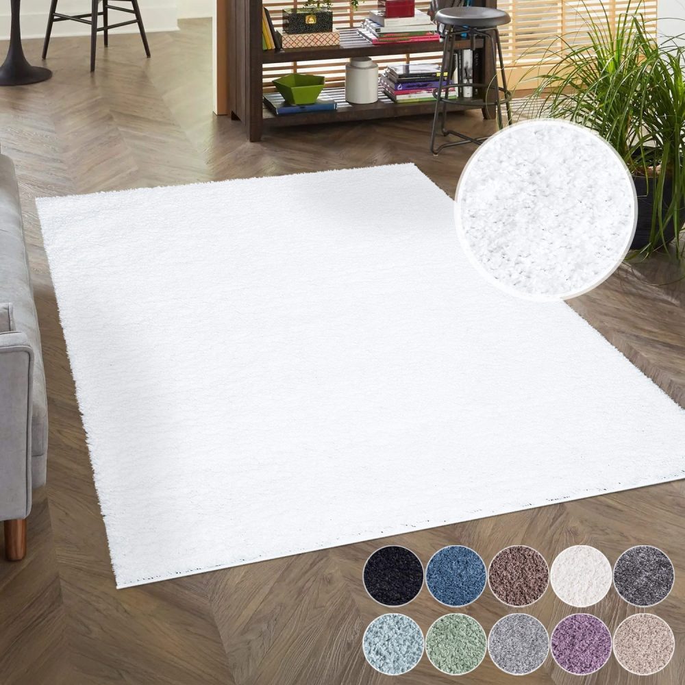 Carpet City Hochflor-Teppich »City Shaggy«, rechteckig, 30 mm Höhe, Teppich Einfarbig Uni, besonders flauschig-weich, ideal für Wohnzimmer & Schlafzimmer