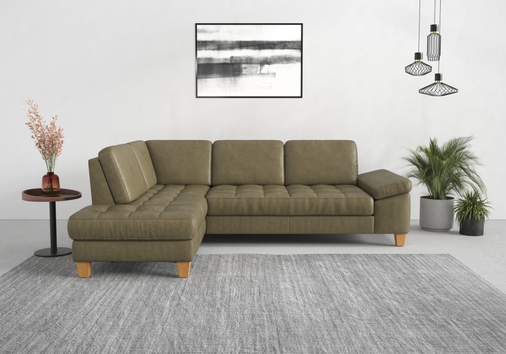 sit&more Ecksofa, mit Ottomane, mit oder ohne Bettfunktion, Bettkasten, Verstellung
