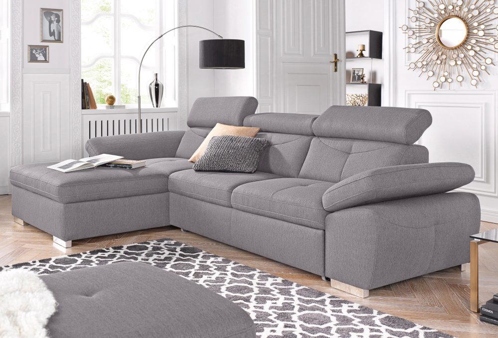exxpo - sofa fashion Ecksofa, wahlweise mit Bettfunktion und Bettkasten
