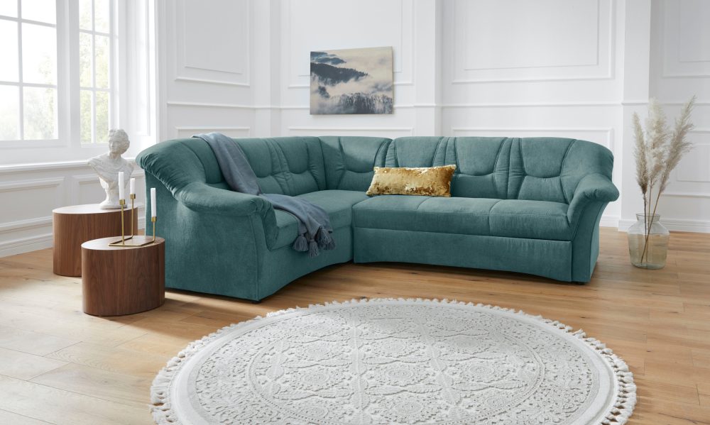 DOMO collection Ecksofa »Sarafina«, wahlweise mit Bettfunktion, optional mit Federkern