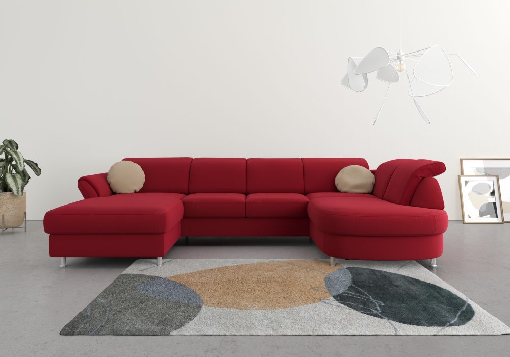 sit&more Wohnlandschaft, wahlweise mit Bettfunktion, Bettkasten und Kopf- und Armteilverstellung