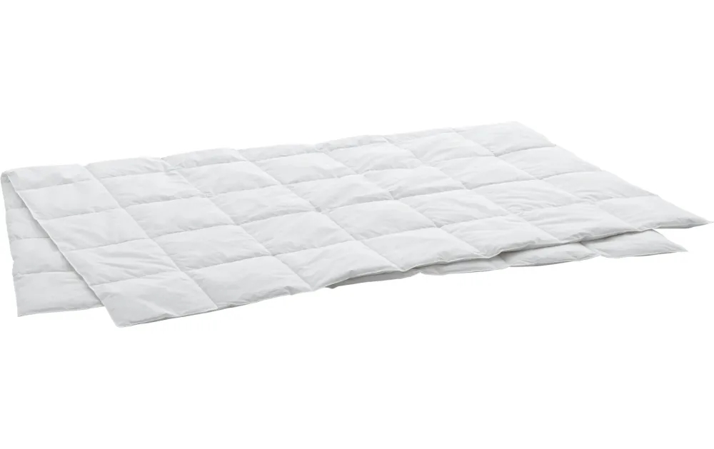 Swiss Dream - Leichtes Ganzjahres-Daunenduvet, Clima Caro Light Basic 90 Leichtes Ganzjahres Daunenduvet, 160 x 210 cm, Weiss