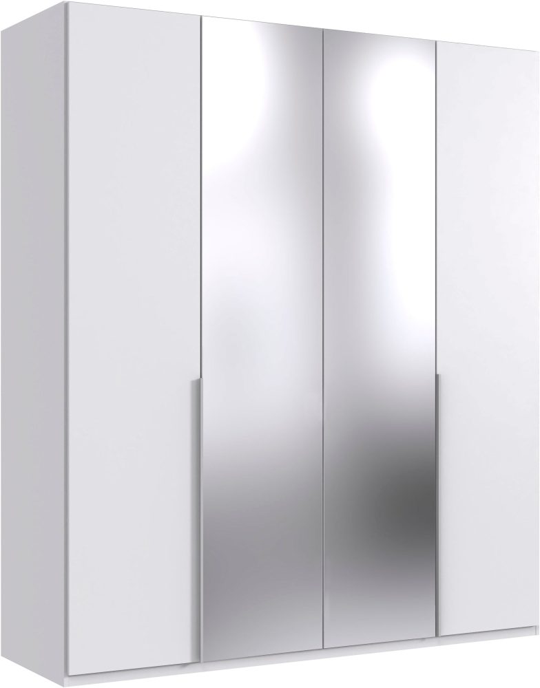 Wimex Kleiderschrank »Mugano,in 8 Breiten,3 Höhen,2 Tiefen, viele Farben, Made in Germany«, (in Basic oder Premium Ausstattung mit 2 weiteren Einlegeböden), mit langen oder kurzen Griffen aus Metall, mit oder ohne Spiegel