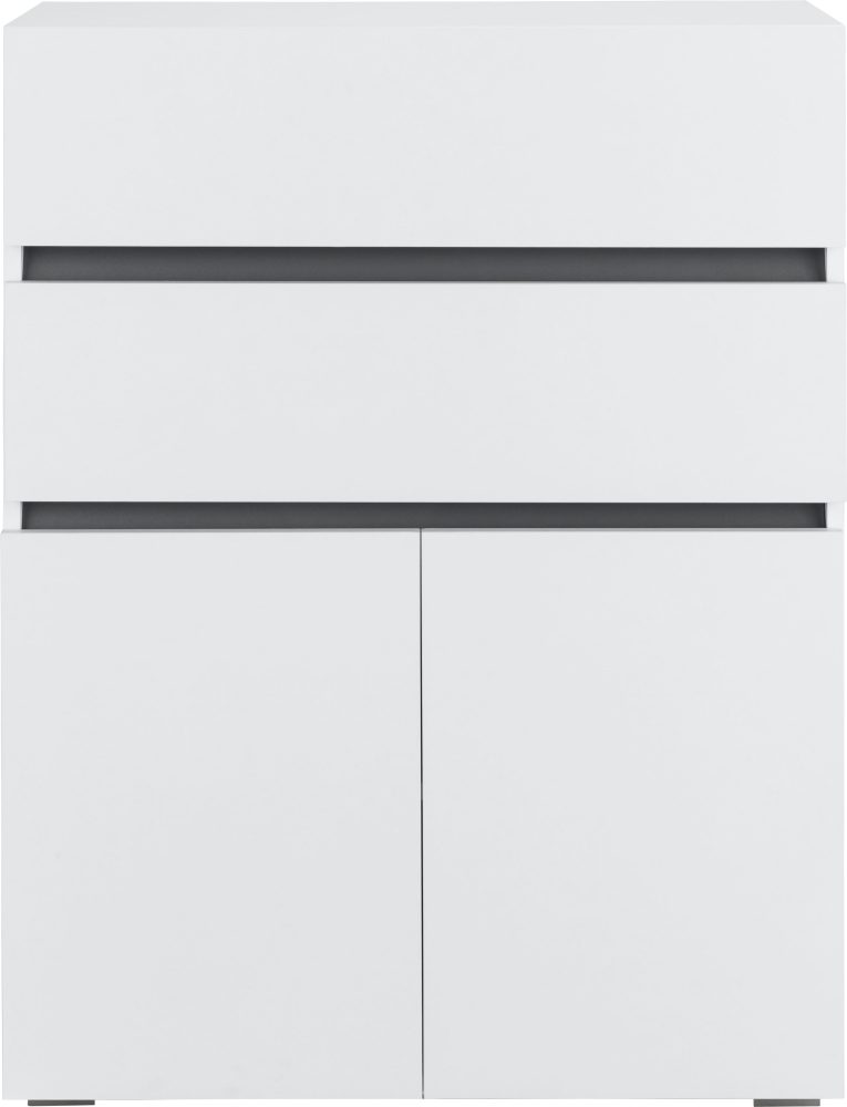 Home affaire Midischrank »Wisla«, platzsparend, 2 Schubkästen, Höhe 98 cm