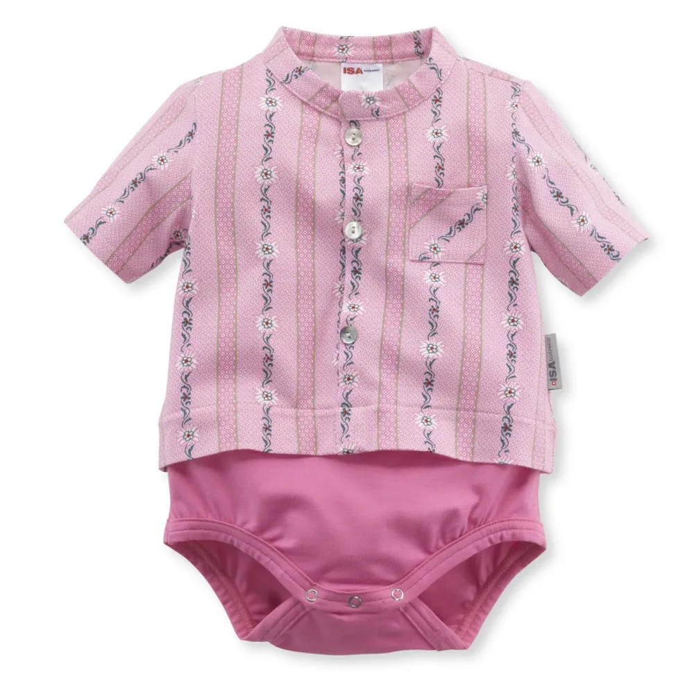 ISA Baby Body Edelweiss mit Brusttasche