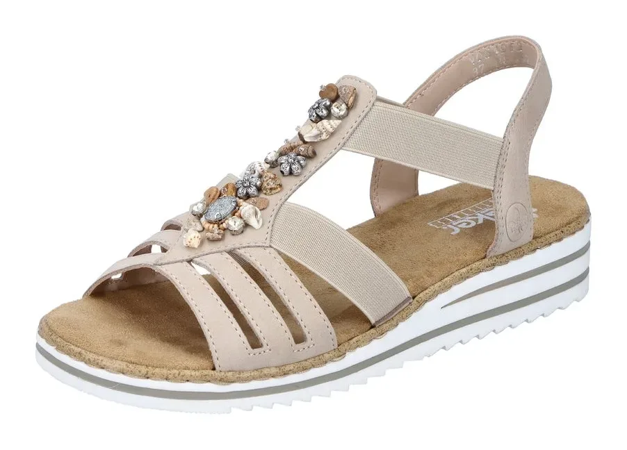 Rieker - Sandalen, für Damen, Beige, Größe 38