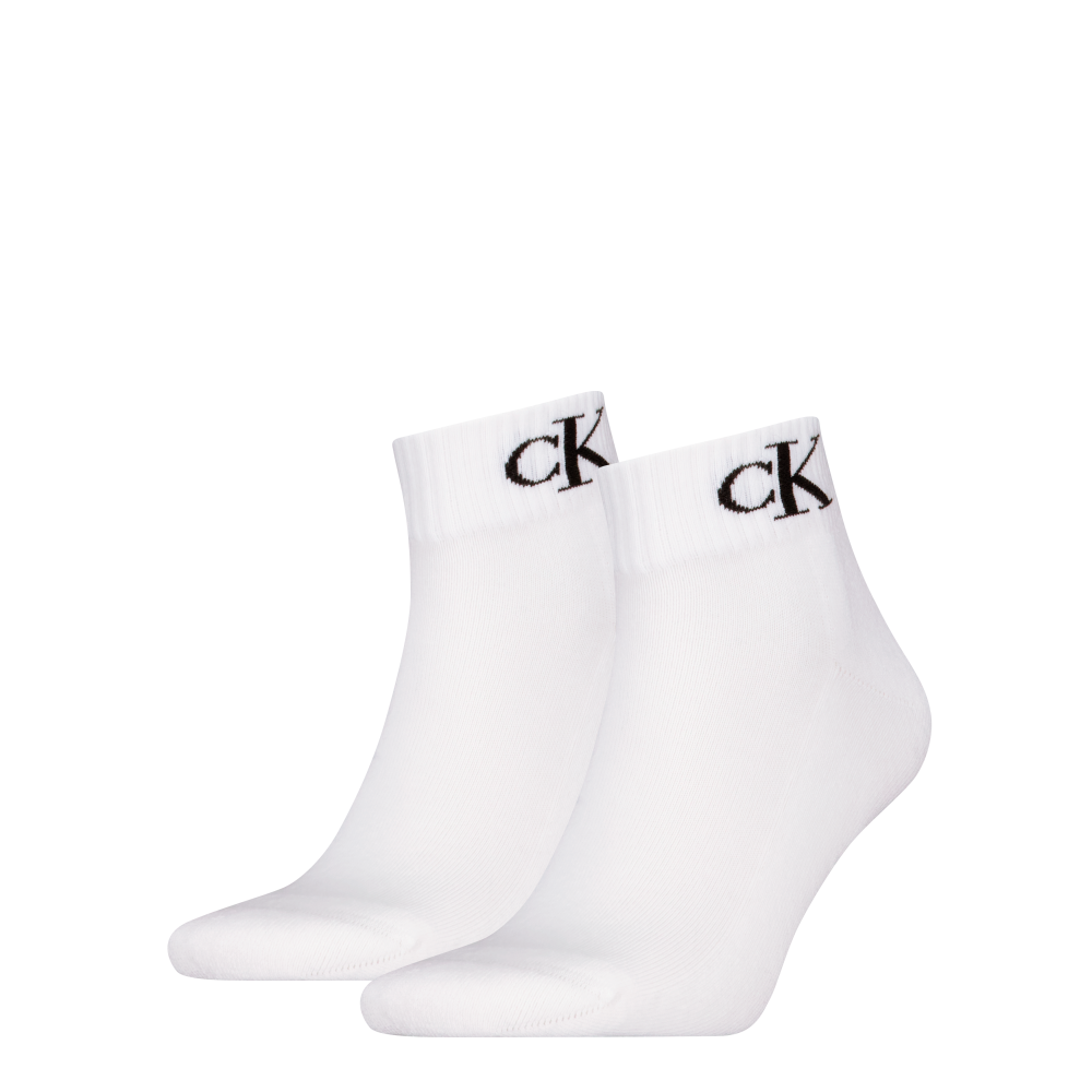 Calvin Klein Jeans Kurzsocken »CKJ MEN QUARTER 2P MONOGRAM«, (2 Paar, 2 Paar), mit dezenter Logostickerei