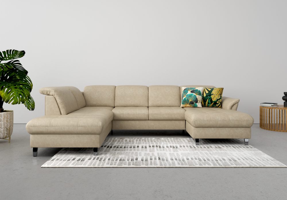 sit&more Wohnlandschaft, wahlweise mit Kopfteilverstellung, Bettfunktion und Stauraum