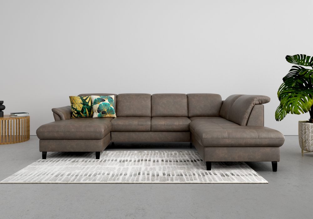 sit&more Wohnlandschaft, wahlweise mit Kopfteilverstellung, Bettfunktion und Stauraum